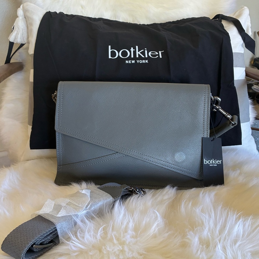 Botkier- NWT! Cobble Hill 2 Way Crossbody Bag in Cold Smoke